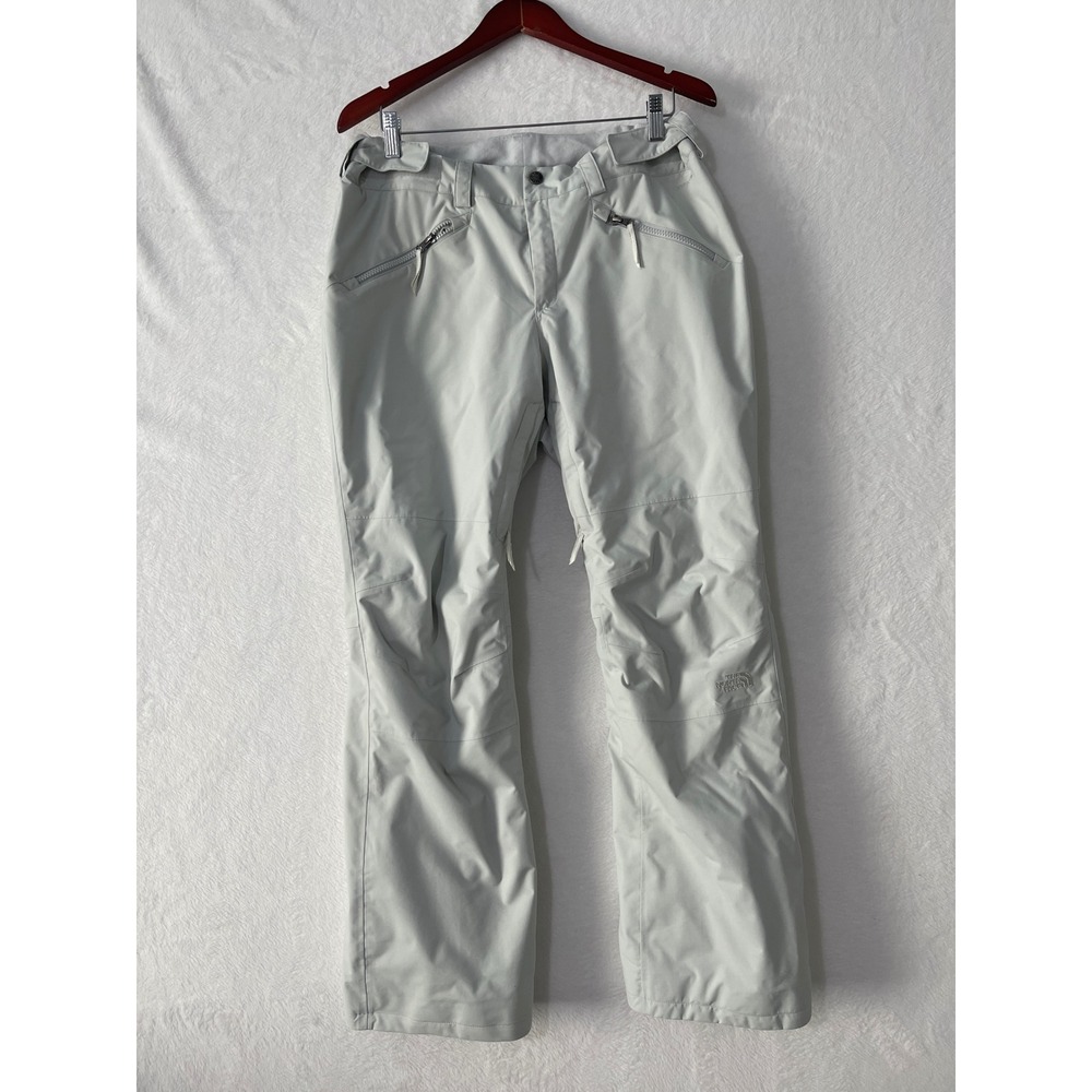 The North Face HyVent Womens Snow Pants Light Gray Insulated Ski Slopes Large